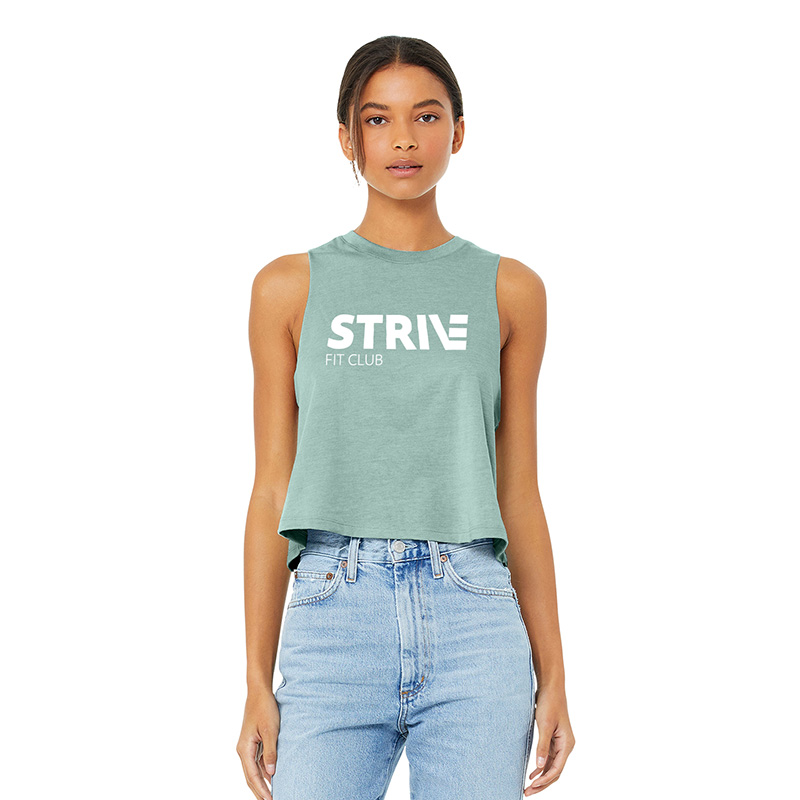 Strive - BB6682 Bella & Canvas Women’s Racerback Cropped Tank - Multiple Colors
