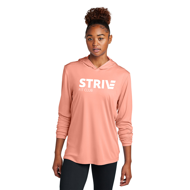 Strive - ST420LSH Sport Tek UV Long Sleeve Hoodie - Unisex - Full Front Imprint - Multiple Colors